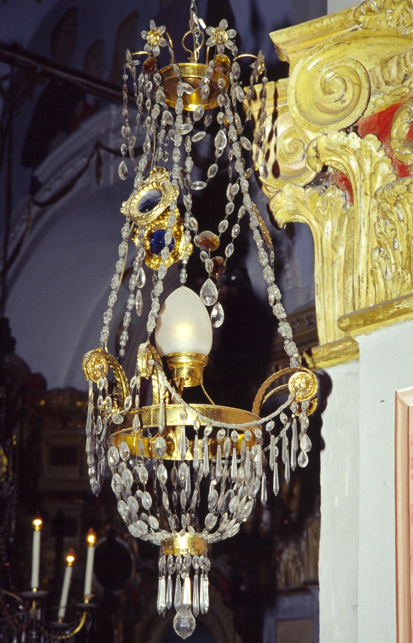 lampadario, serie - ambito ligure (primo quarto sec. XIX)
