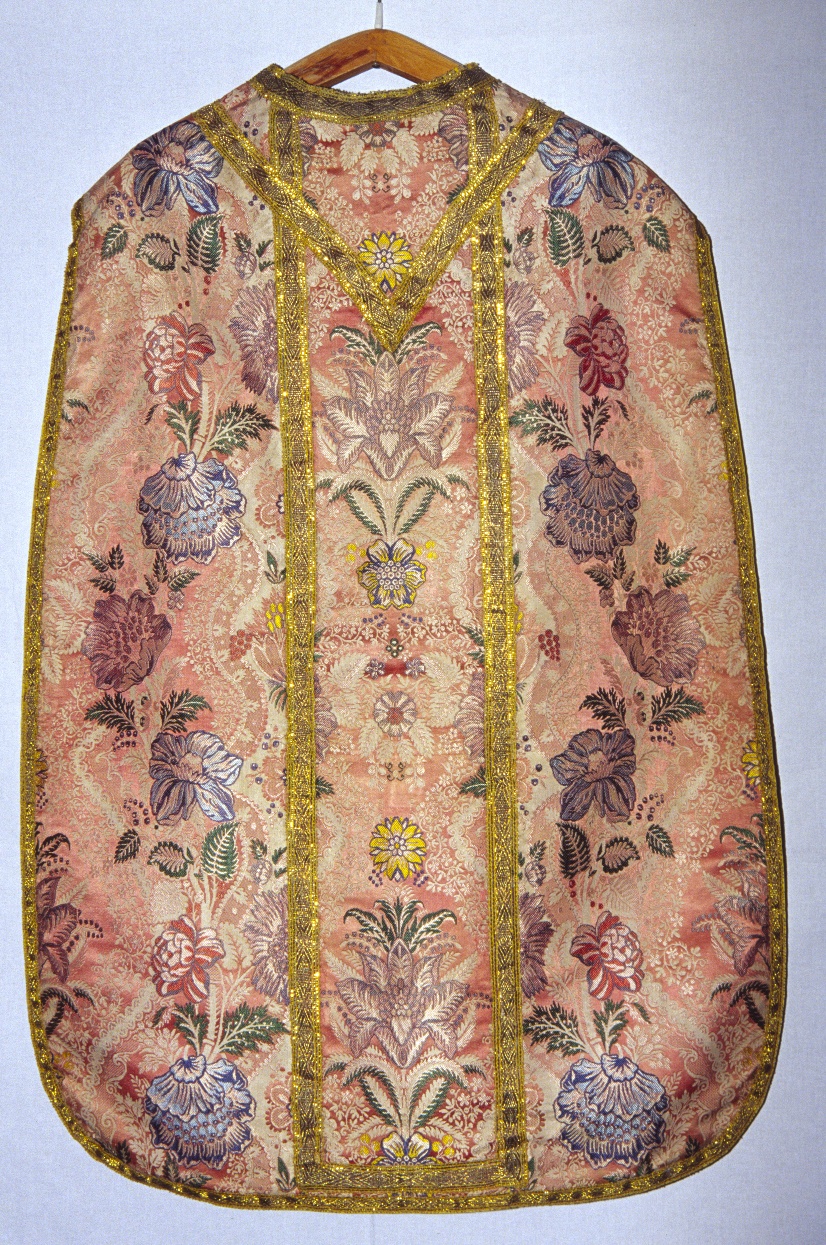 pianeta, elemento d'insieme - manifattura francese (?) (secondo quarto sec. XVIII)