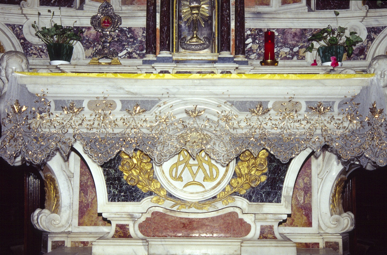 tovaglia d'altare, opera isolata - manifattura ligure (secc. XVIII/ XIX)