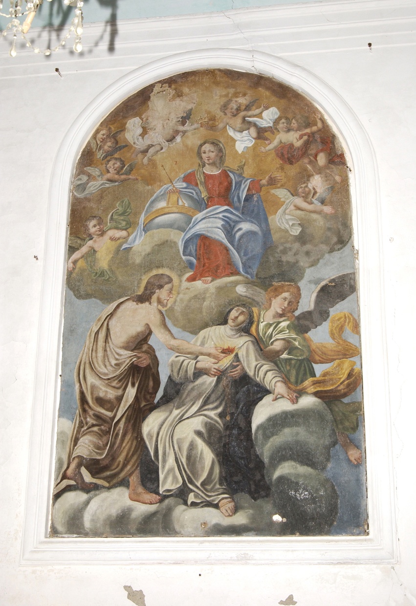 ESTASI DI SANTA TERESA D'AVILA (dipinto, opera isolata) - ambito ligure (fine sec. XVIII)