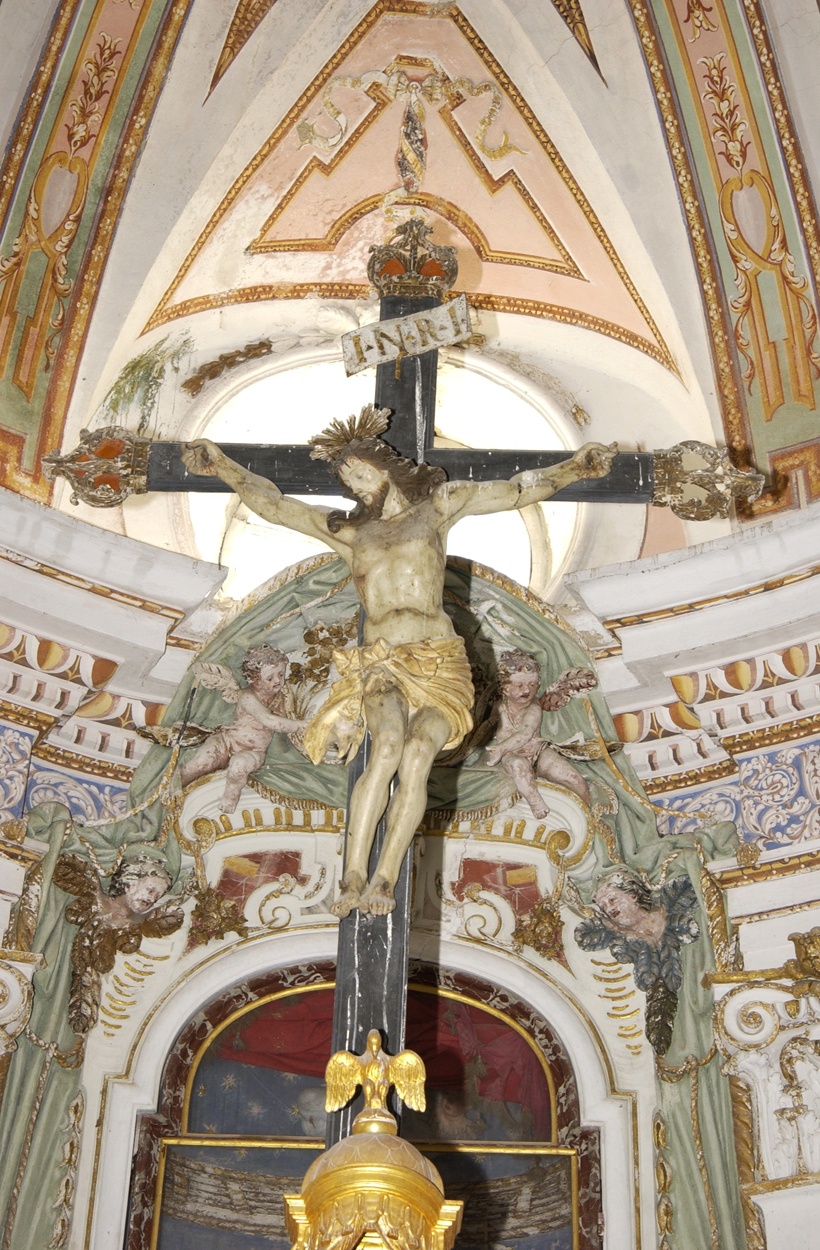 Cristo crocifisso (crocifisso, opera isolata) - ambito ligure (seconda metà sec. XVIII)
