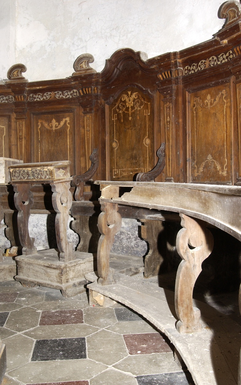 stalli del coro, opera isolata - bottega ligure (primo quarto sec. XIX)