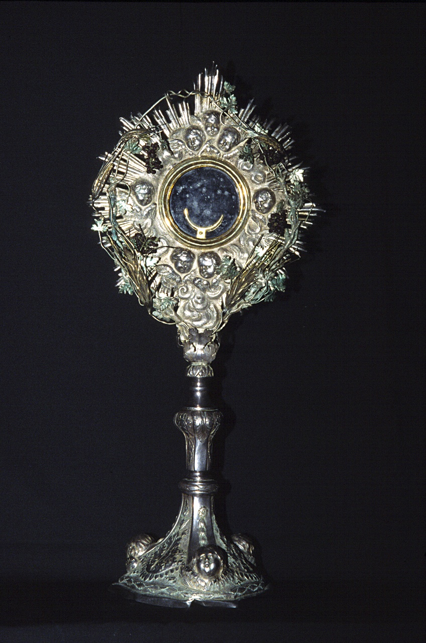 ostensorio - a raggiera, opera isolata - PRODUZIONE GENOVESE (inizio sec. XIX)