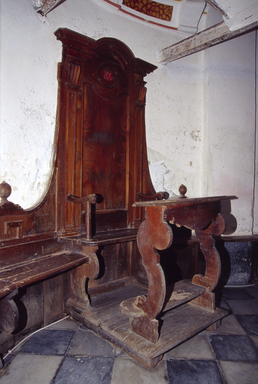 stalli del coro, opera isolata - PRODUZIONE LIGURE (fine/inizio secc. XVIII/ XIX)