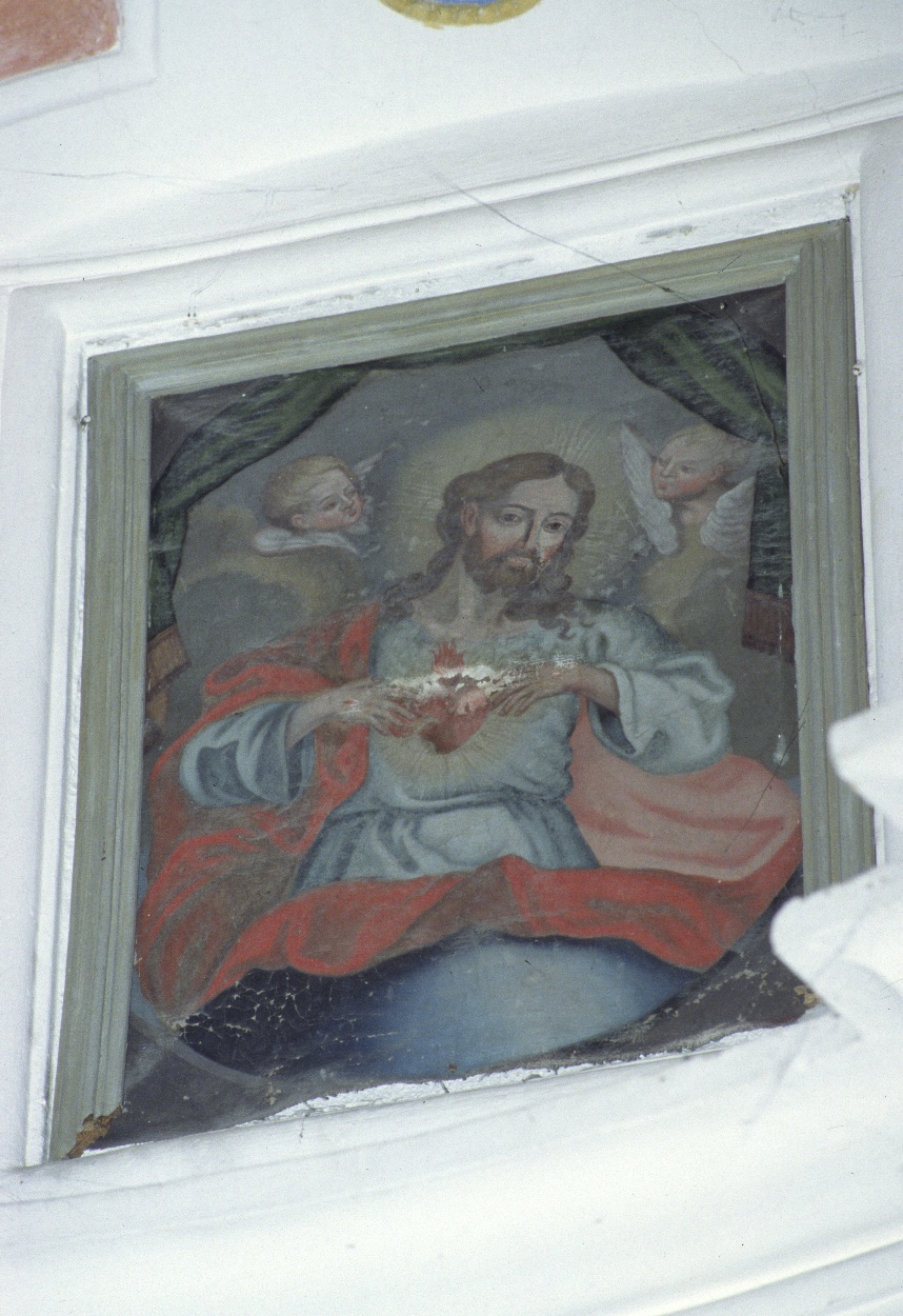 Sacro Cuore di Gesù (dipinto, opera isolata) - ambito ligure (ultimo quarto sec. XVIII)