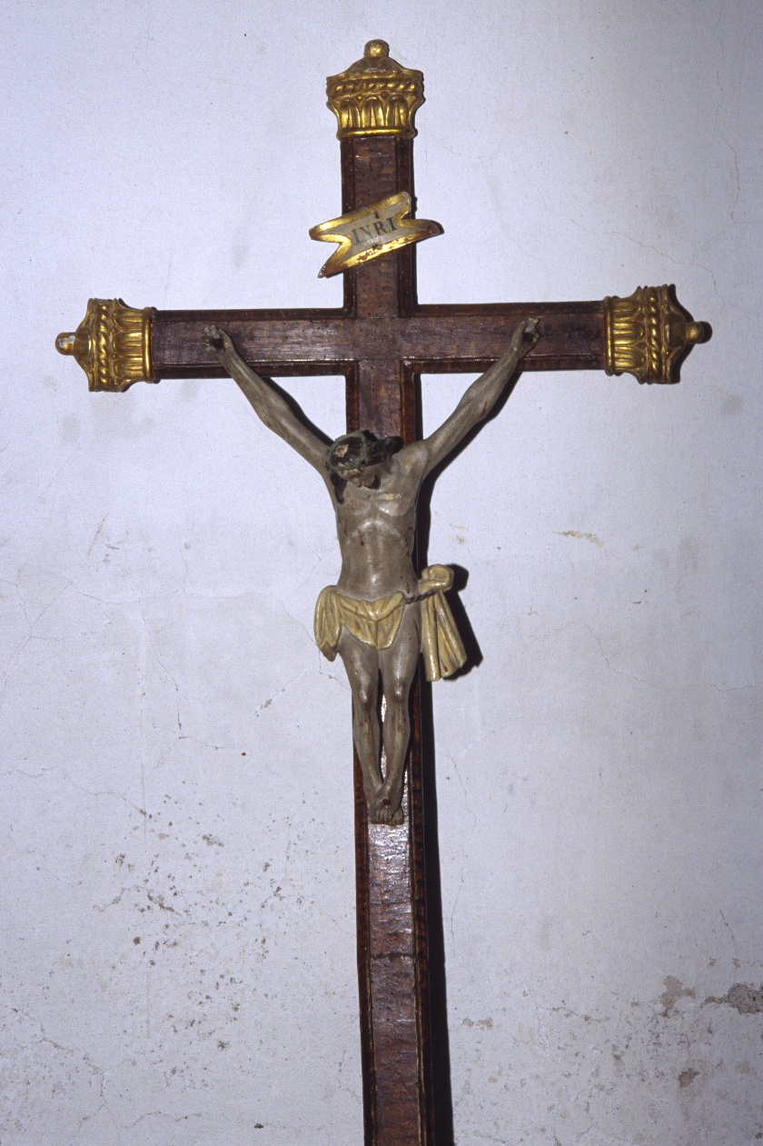 Cristo Crocifisso (crocifisso, opera isolata) - bottega ligure (seconda metà sec. XIX)