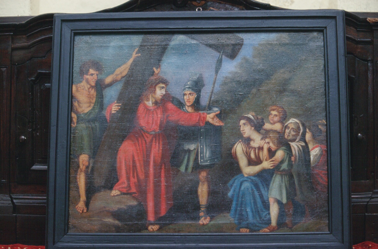 Cristo consola le pie donne (Via Crucis, ciclo) - ambito ligure (prima metà sec. XIX)