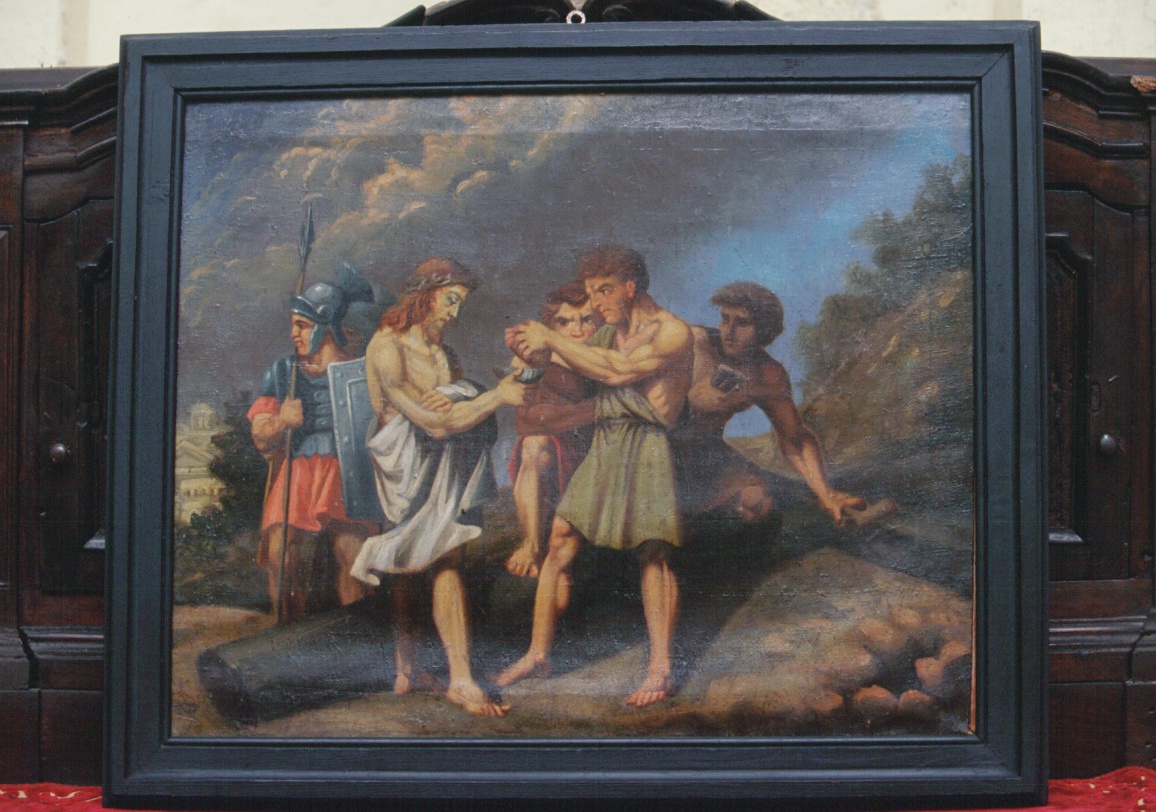 Cristo spogliato e abbeverato di fiele (Via Crucis, ciclo) - ambito ligure (prima metà sec. XIX)