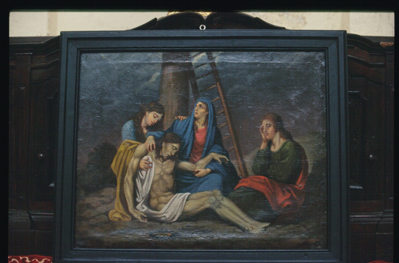 deposizione di Cristo dalla croce (Via Crucis, ciclo) - ambito ligure (prima metà sec. XIX)