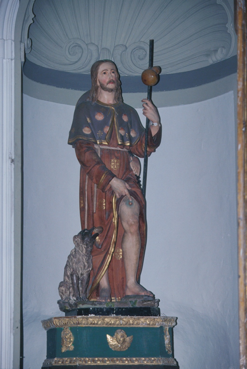 San Rocco (statua, opera isolata) - ambito ligure (metà sec. XVIII)