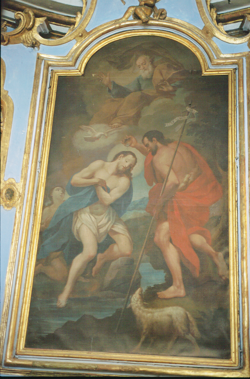Battesimo di Cristo (dipinto, opera isolata) - ambito ligure (primo quarto sec. XVIII)