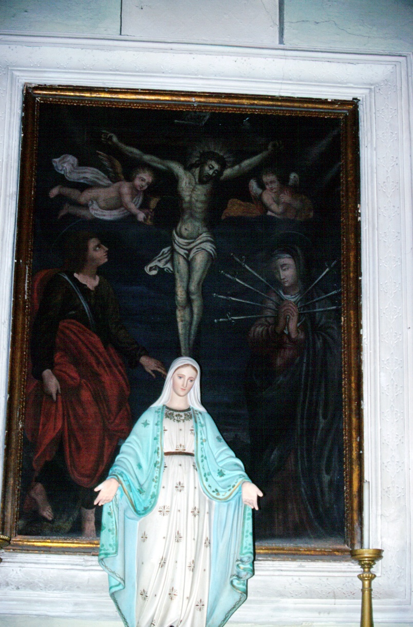 Crocifissione di Cristo/ Madonna Addolorata (dipinto, opera isolata) - ambito ligure (inizio sec. XVIII)