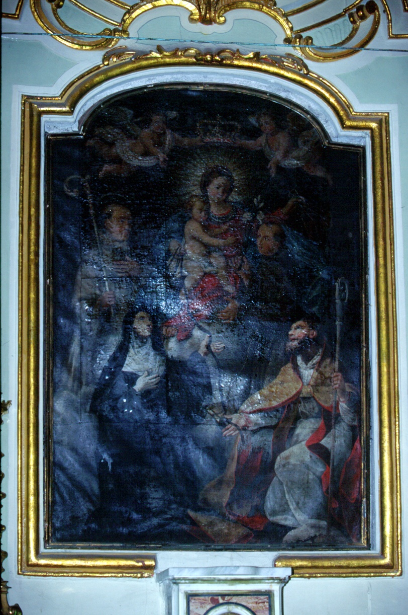 Incoronazione di Maria Vergine (dipinto, opera isolata) - ambito ligure (seconda metà sec. XVIII)