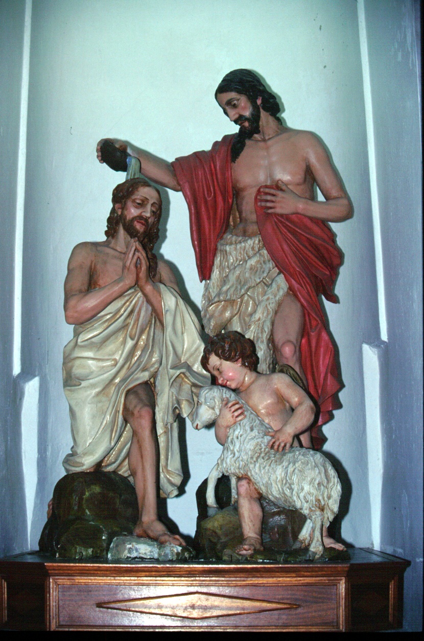 Battesimo di Cristo (macchina processionale, opera isolata) - ambito ligure (seconda metà sec. XIX)