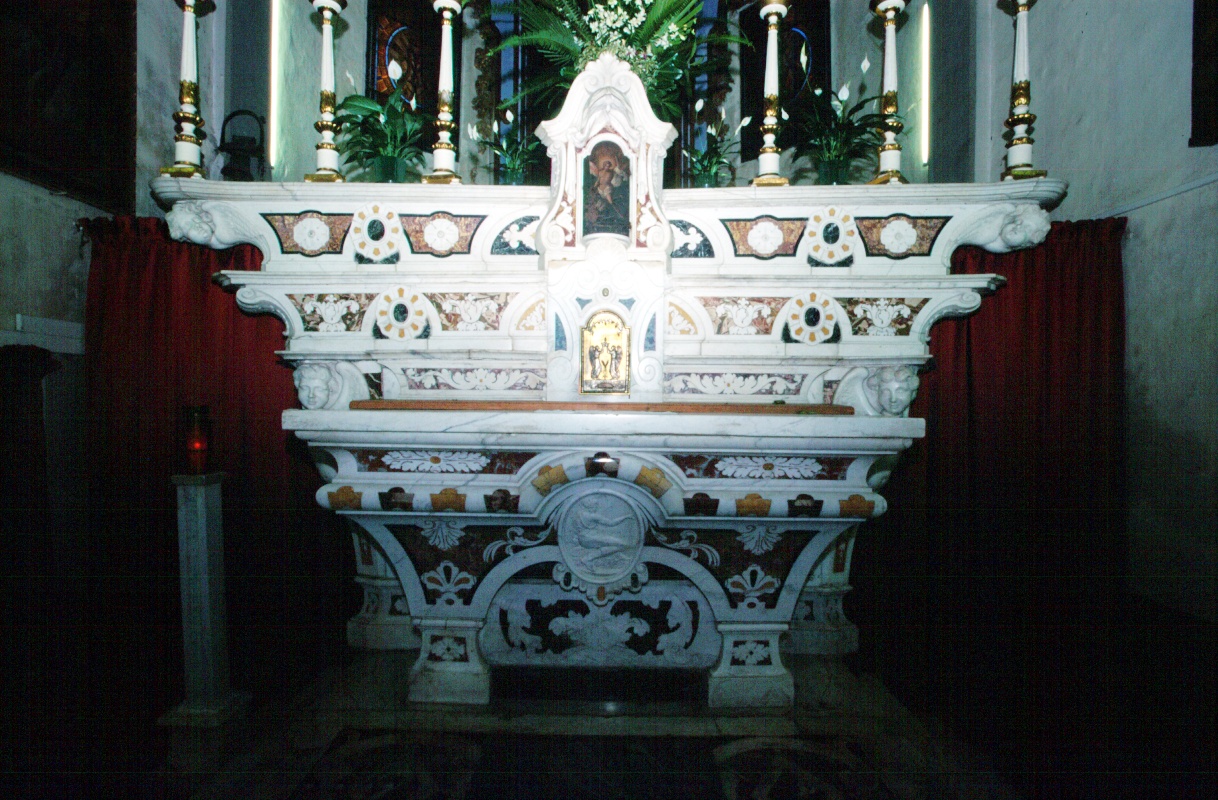 altare maggiore, opera isolata - ambito ligure (sec. XVIII)