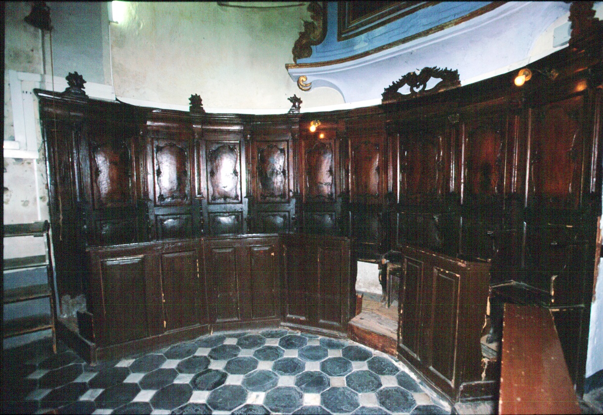 stalli del coro, opera isolata - ambito ligure (metà sec. XVIII)