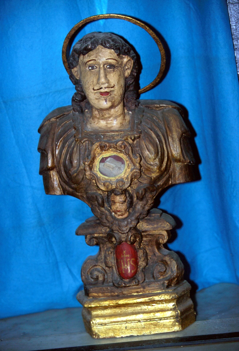 reliquiario - a busto, opera isolata - ambito ligure (metà sec. XVIII)
