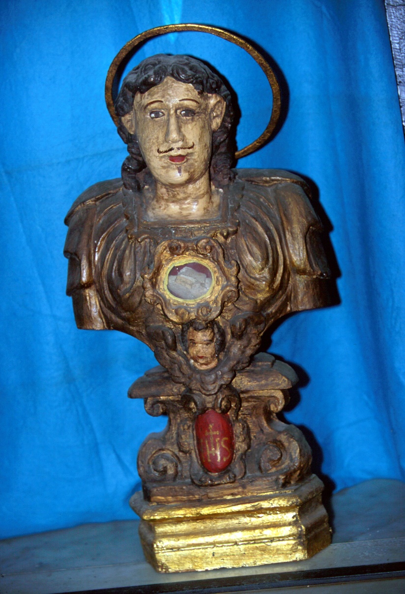 reliquiario - a busto, opera isolata - ambito ligure (metà sec. XVIII)