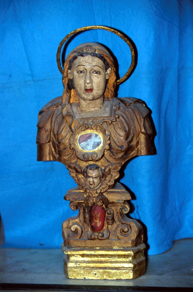 reliquiario - a busto, opera isolata - ambito ligure (metà sec. XVIII)