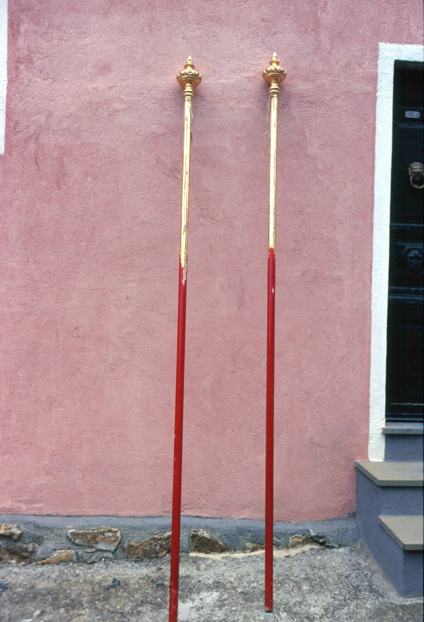 mazza processionale, serie - ambito ligure (fine/inizio secc. XVIII/ XIX)