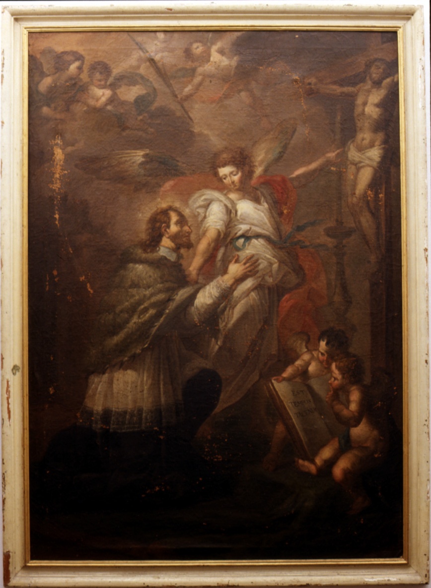 San Giovanni Nepomuceno (dipinto, opera isolata) di Brusco Paolo Gerolamo detto Bruschetto (seconda metà sec. XVIII)