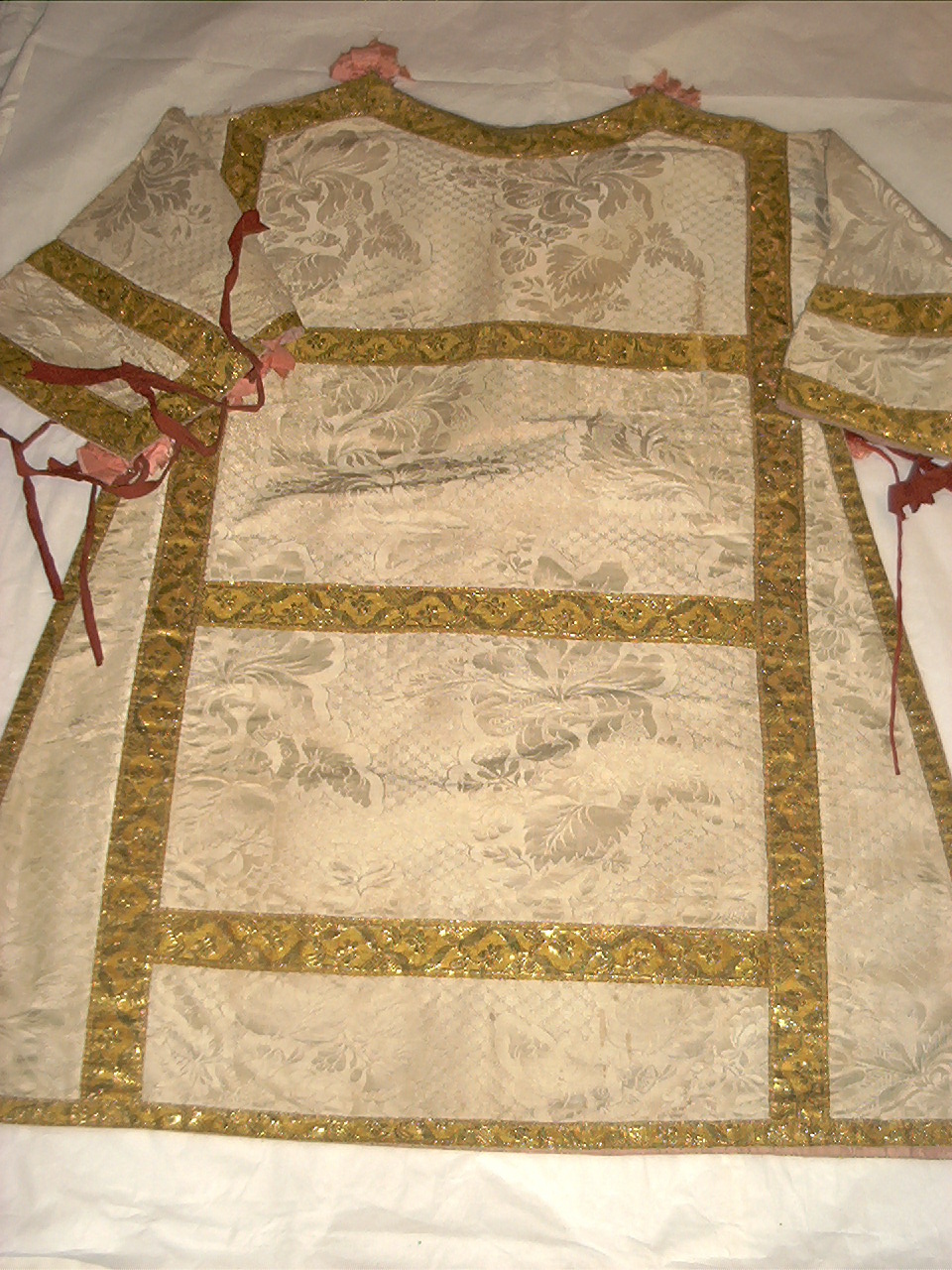 tunicella, elemento d'insieme - manifattura ligure (seconda metà sec. XIX)