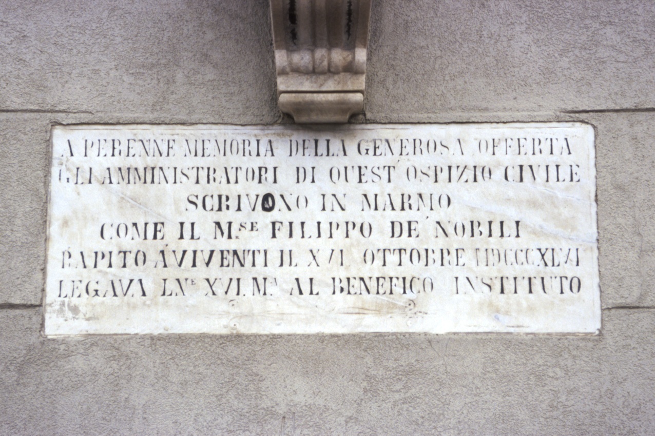 lapide, opera isolata - bottega ligure (metà sec. XIX)