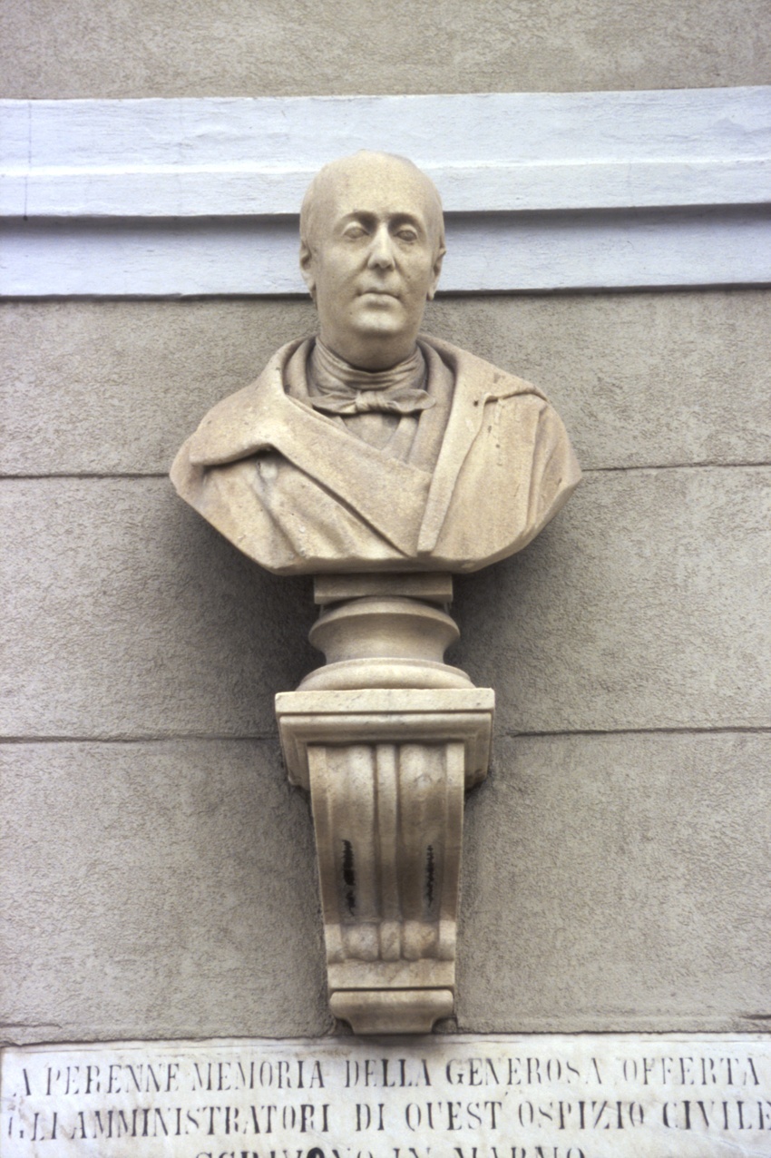 Ritratto d'uomo (busto, opera isolata) - bottega ligure (metà sec. XIX)