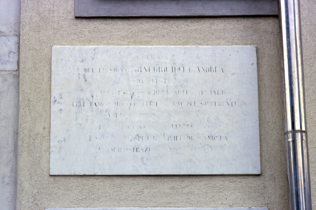 lapide, opera isolata - bottega ligure (terzo quarto sec. XIX)