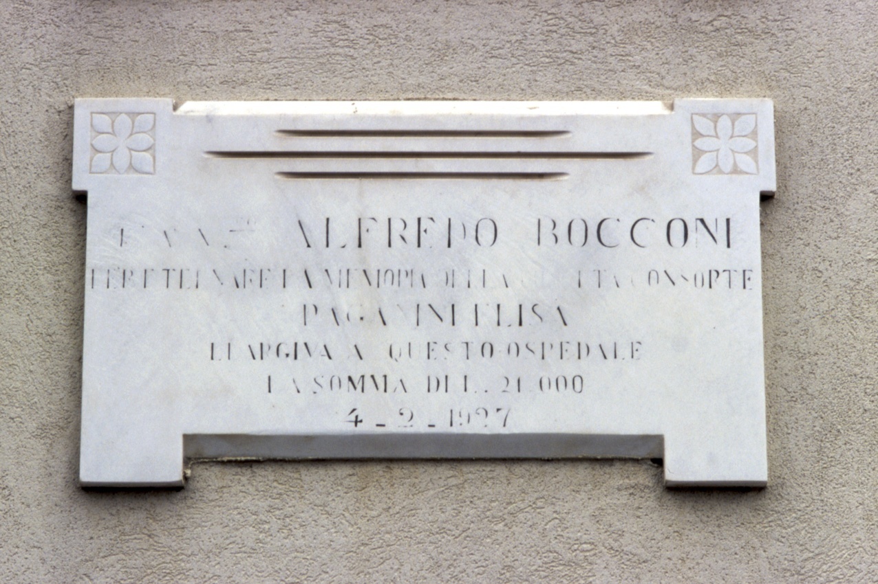 lapide, opera isolata - bottega ligure (sec. XX)