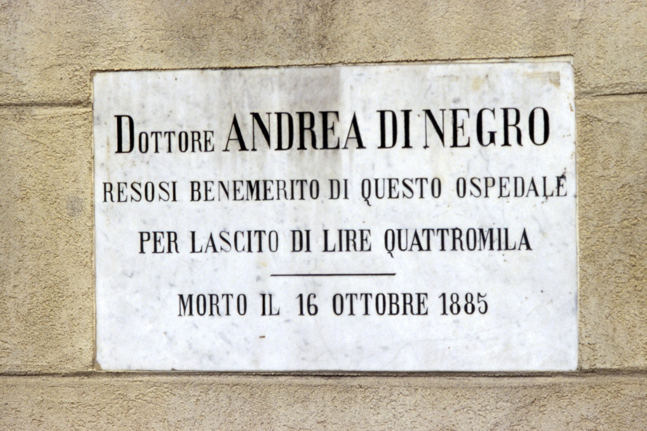 lapide, opera isolata - bottega ligure (ultimo quarto sec. XIX)