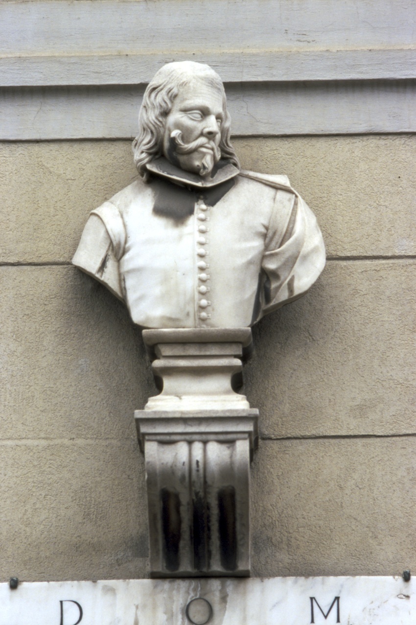 Ritratto d'uomo (busto, elemento d'insieme) - bottega ligure (inizio sec. XVIII)