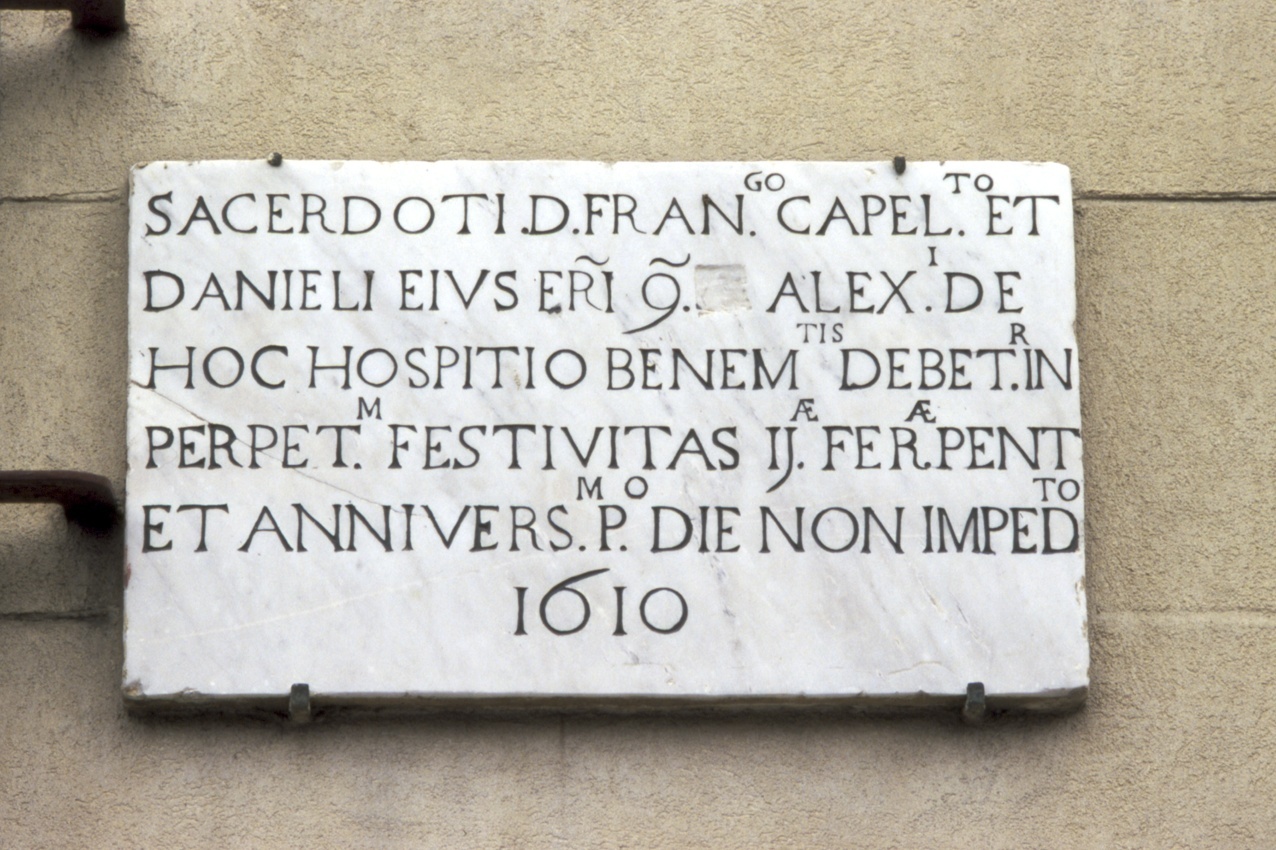 lapide, opera isolata - bottega ligure (inizio sec. XVII)