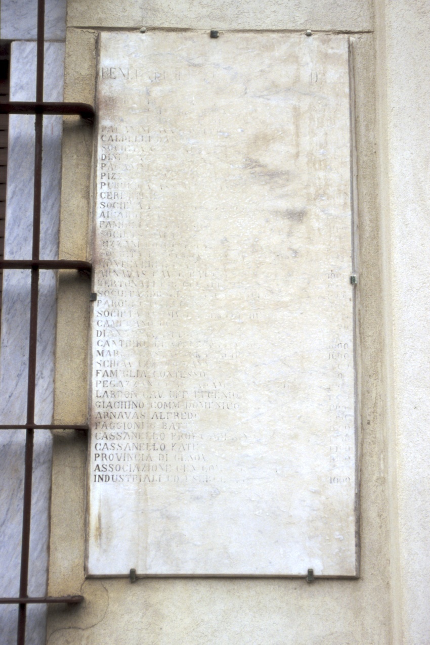 lapide, opera isolata - bottega ligure (sec. XIX)