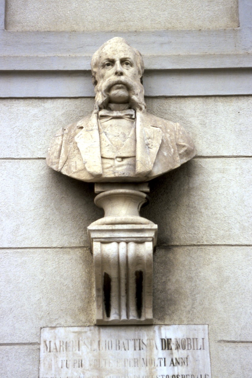 Ritratto d'uomo (busto, elemento d'insieme) - bottega ligure (ultimo quarto sec. XIX)