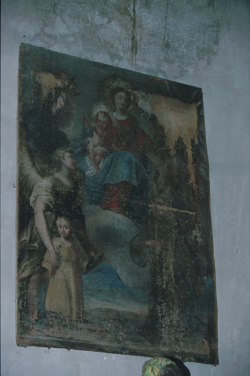Madonna con Bambino e Sant'Antonio (dipinto, opera isolata) - ambito ligure (metà sec. XIX)