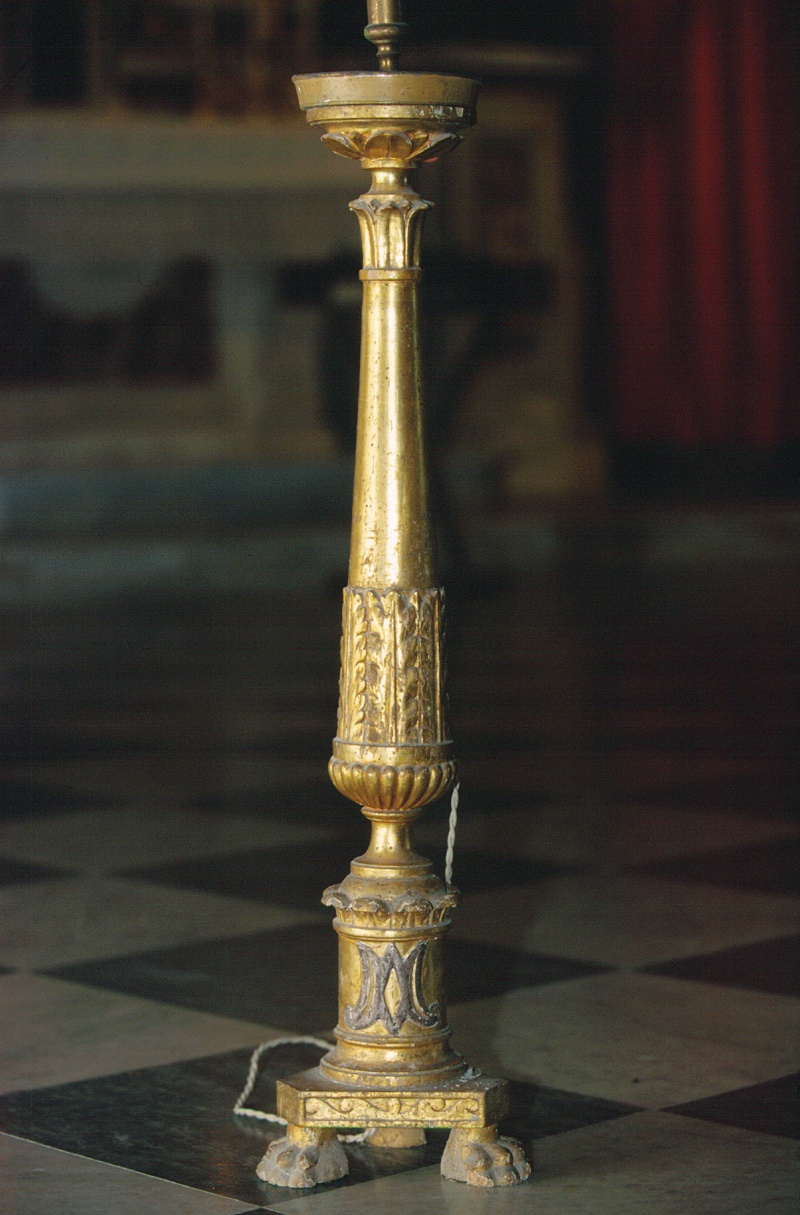 candeliere d'altare, serie - PRODUZIONE LIGURE (metà sec. XIX)