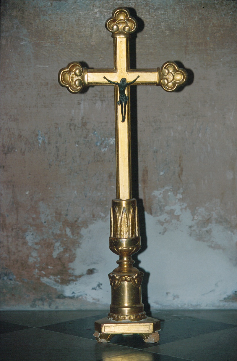 croce d'altare, opera isolata - PRODUZIONE LIGURE (metà sec. XIX)