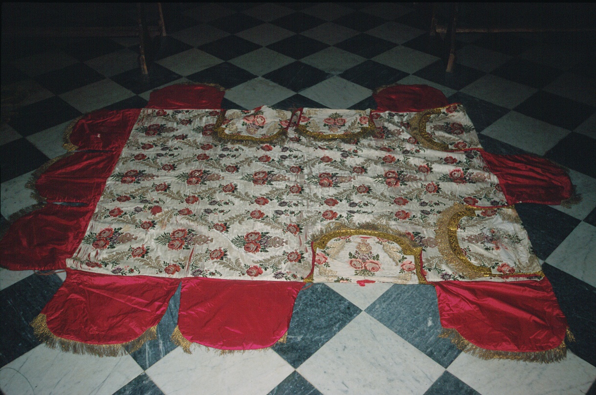 baldacchino, opera isolata - manifattura ligure (metà sec. XIX)