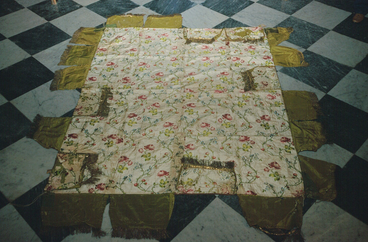 baldacchino, opera isolata - manifattura ligure (metà sec. XIX)