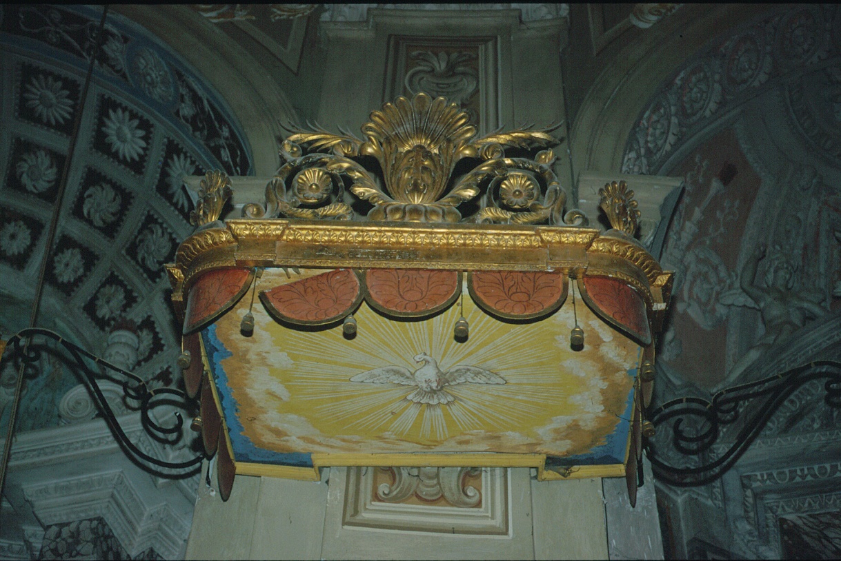 COLOMBA DELLO SPIRITO SANTO (baldacchino, insieme) - PRODUZIONE LIGURE (metà sec. XIX)