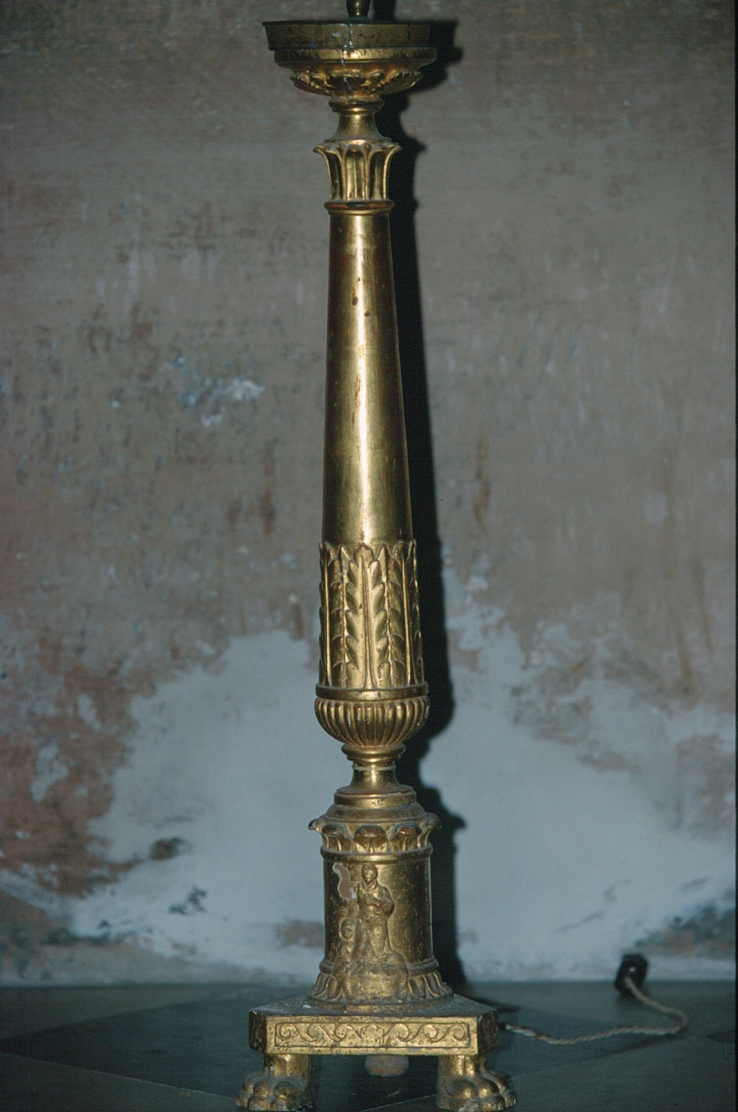 candeliere d'altare, serie - PRODUZIONE LIGURE (metà sec. XIX)