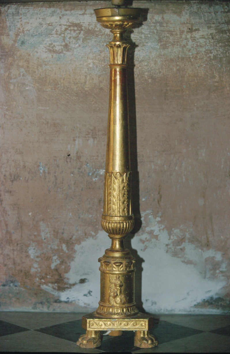 candeliere d'altare, serie - PRODUZIONE LIGURE (metà sec. XIX)