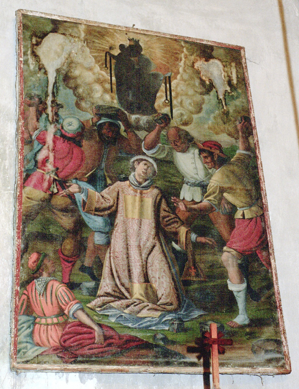 Santo Stefano/ Madonna della Cintola (dipinto, opera isolata) - ambito ligure (metà sec. XVII)