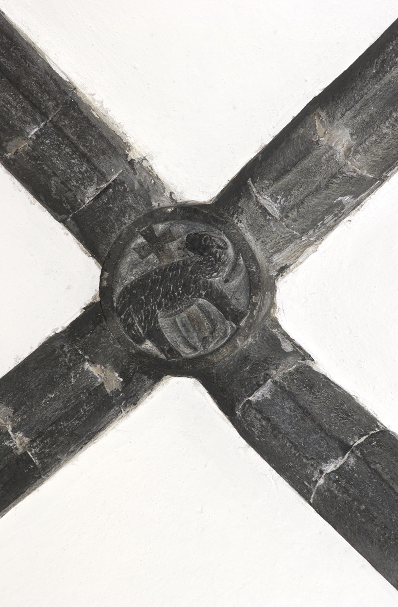 chiave di volta, opera isolata - bottega ligure (metà sec. XIV)