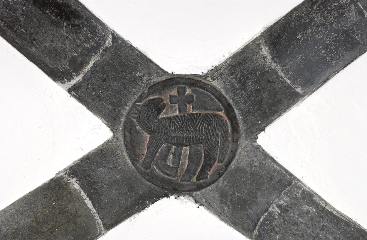 chiave di volta, opera isolata - bottega ligure (metà sec. XIV)