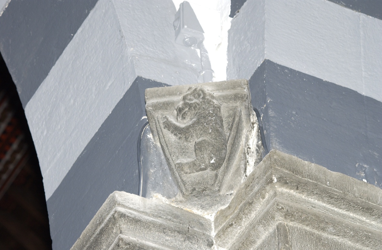 peduccio, elemento d'insieme - bottega ligure (metà sec. XIV)