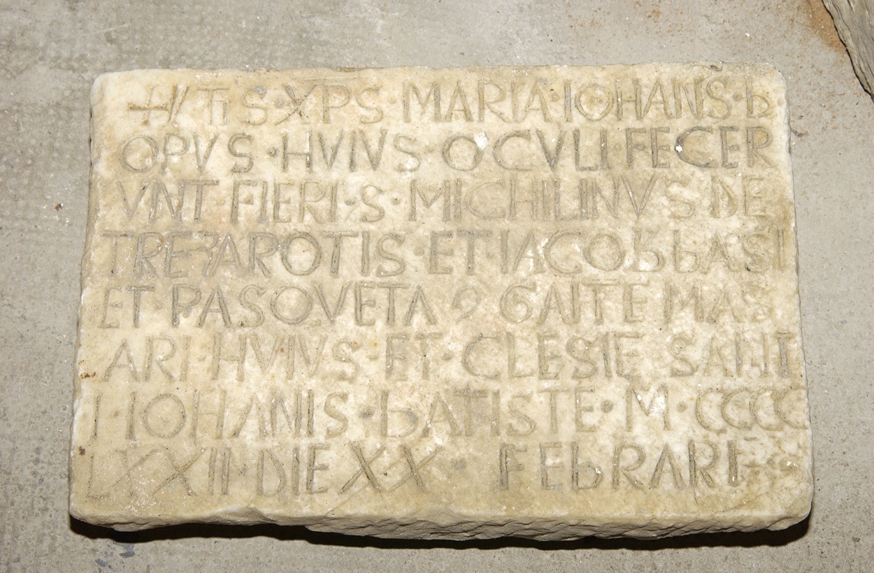 lapide, opera isolata - bottega ligure (terzo quarto sec. XV)