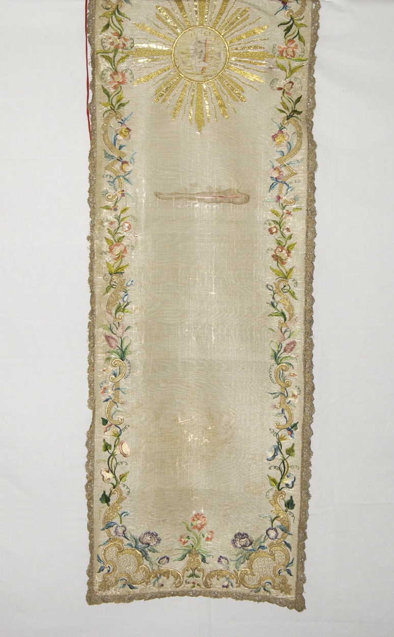 velo omerale, opera isolata - manifattura ligure (terzo quarto sec. XVIII)