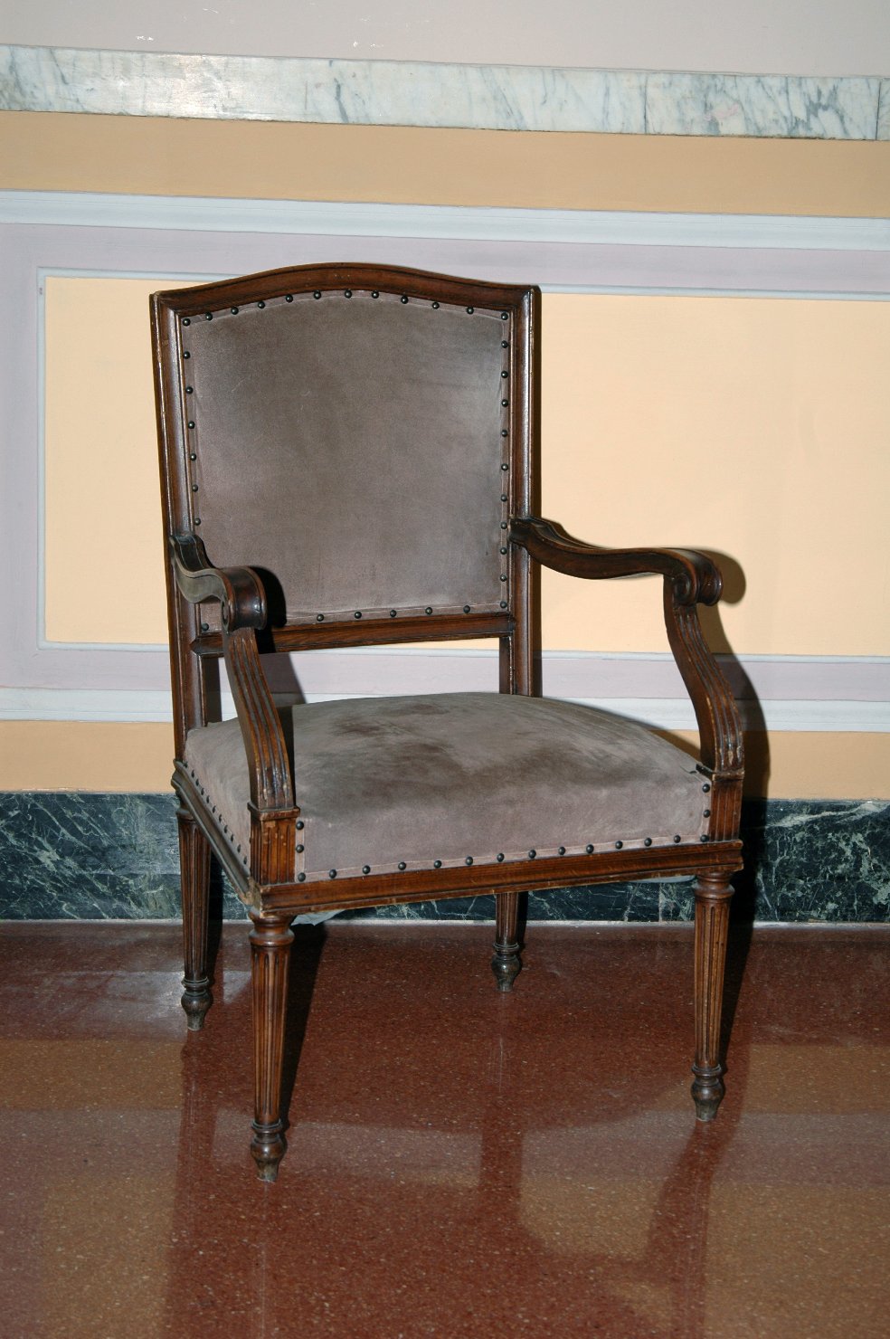 poltrona, serie - ambito ligure (fine sec. XIX)